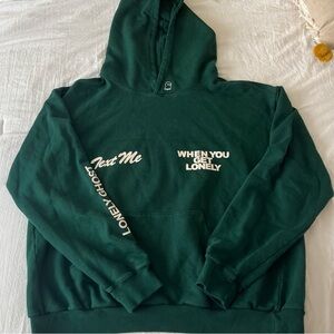 Lonely Ghost Text Me When You Get Lonely Sweatshirt Size Large